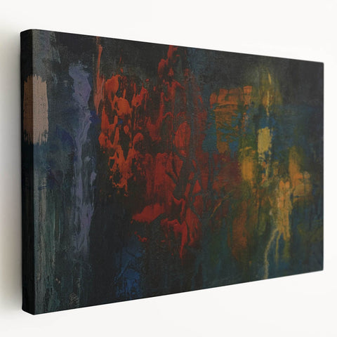 Moody Modern Wall Art – Abstract Expressionist Painting in Bold Hues