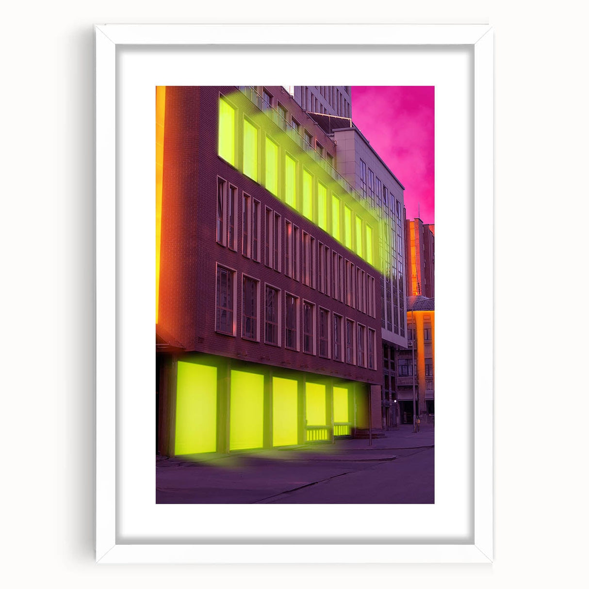 Cityscape photography prints – Vibrant modern urban wall decor