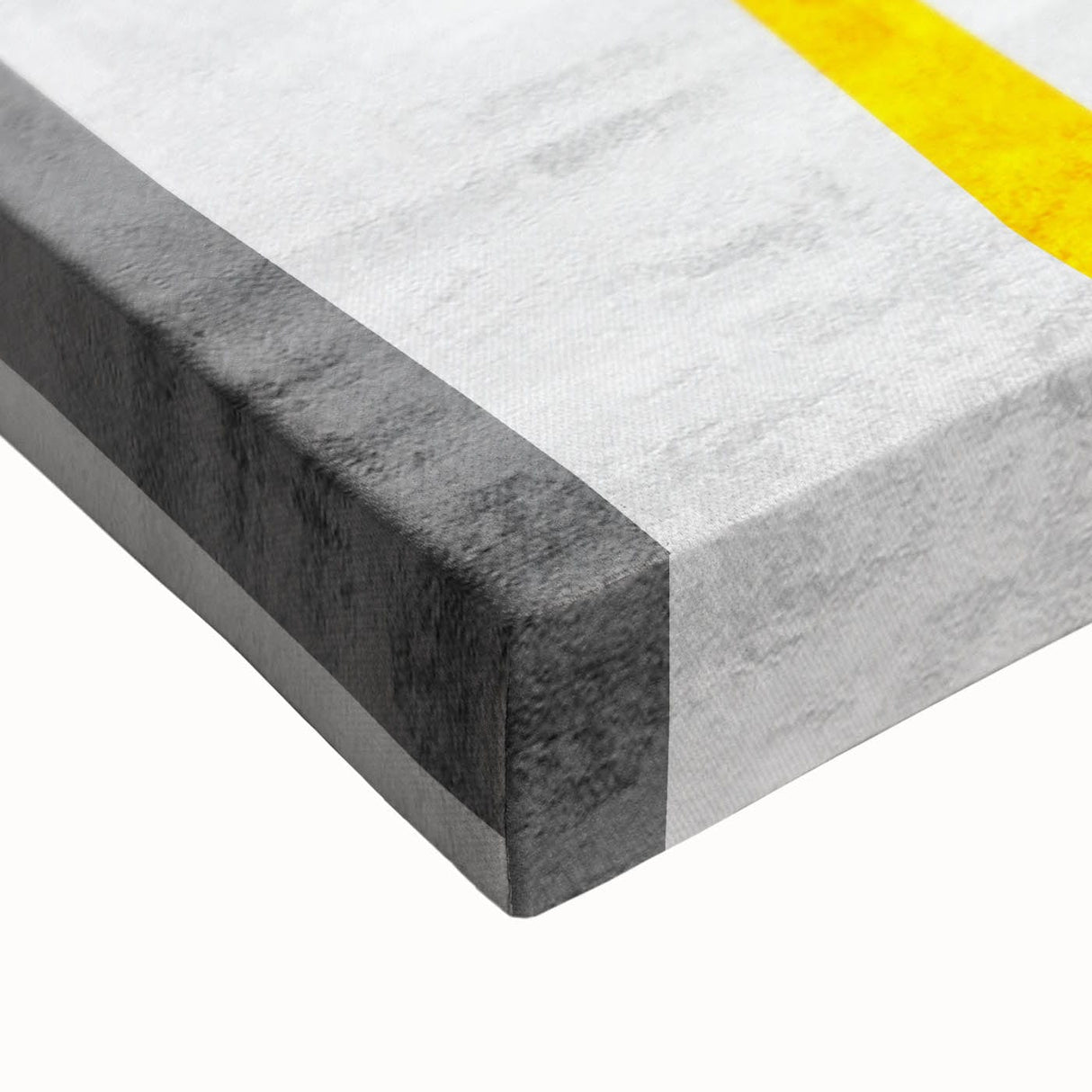 Contemporary Abstract Art – Bold Geometric Canvas in Blue & Yellow