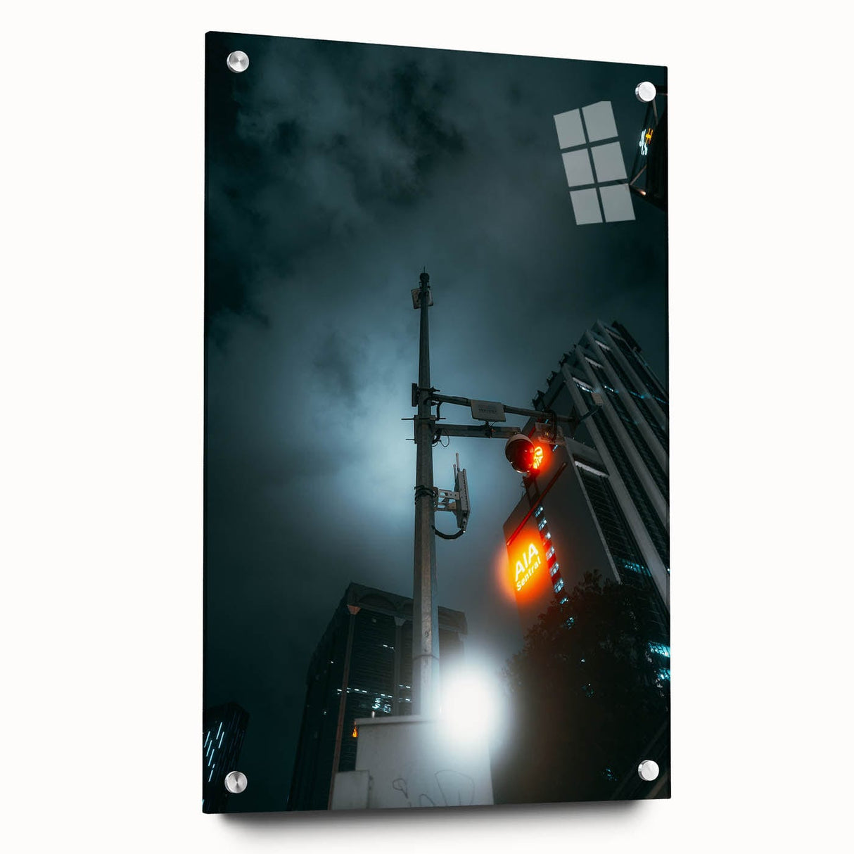 Cityscape photography prints – Futuristic city nightscape art