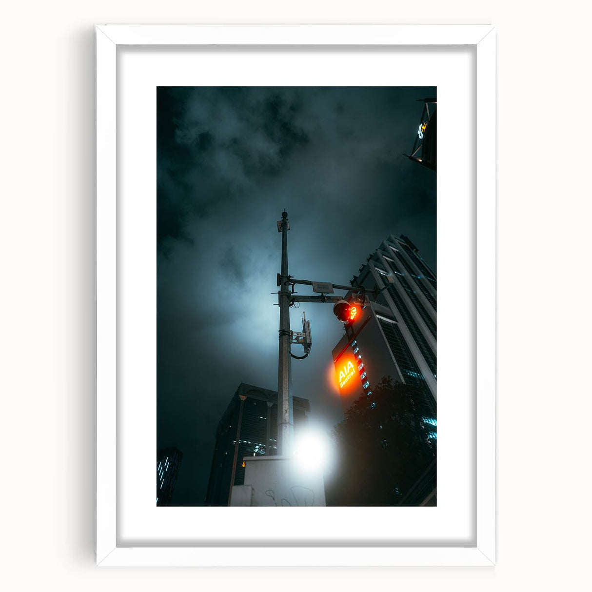 Cityscape photography prints – Futuristic city nightscape art