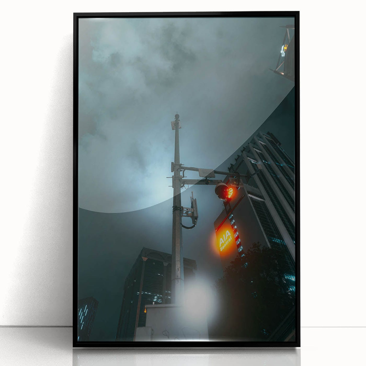 Cityscape photography prints – Futuristic city nightscape art