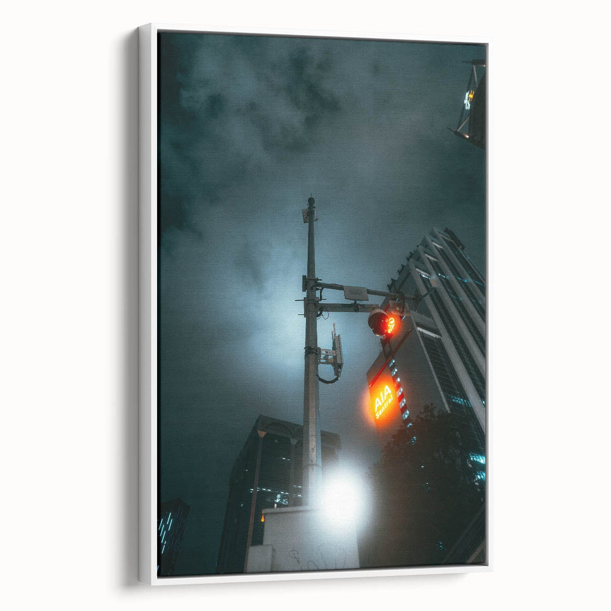 Cityscape photography prints – Futuristic city nightscape art