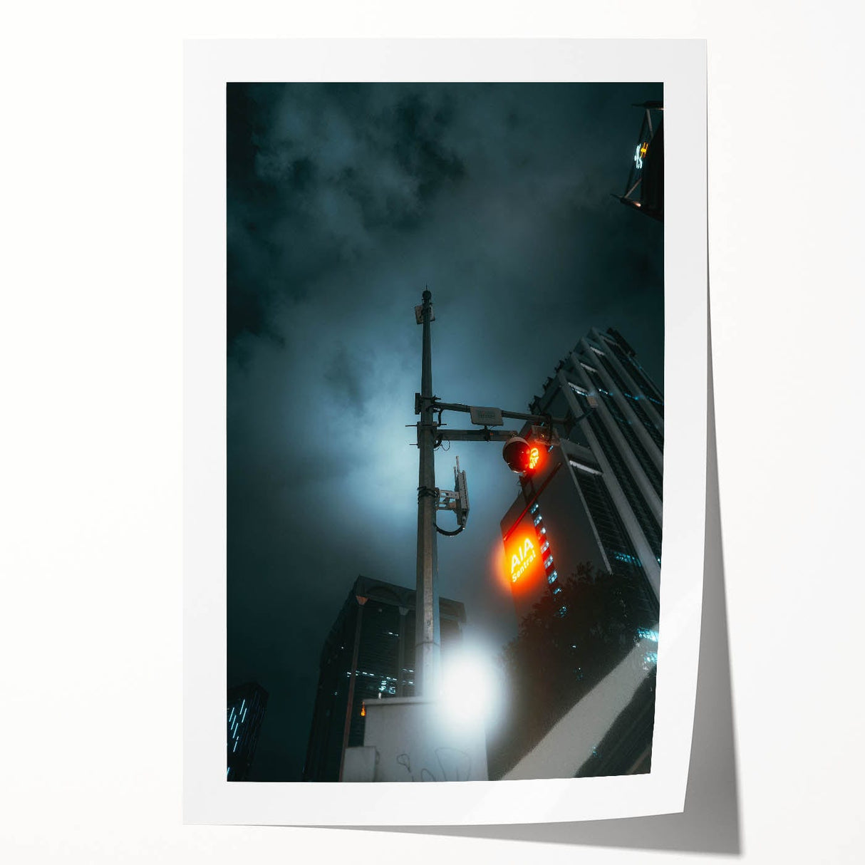 Cityscape photography prints – Futuristic city nightscape art