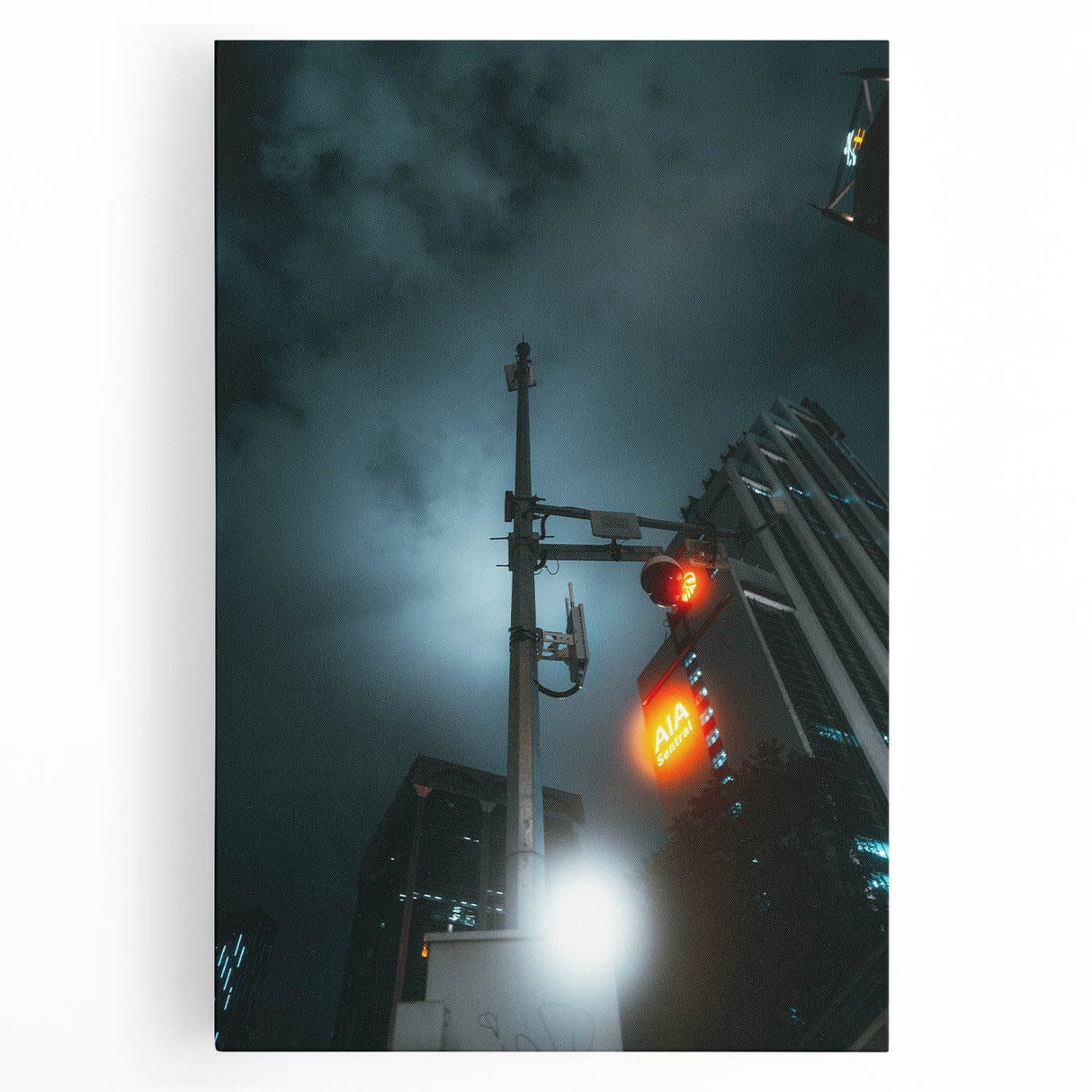 Cityscape photography prints – Futuristic city nightscape art