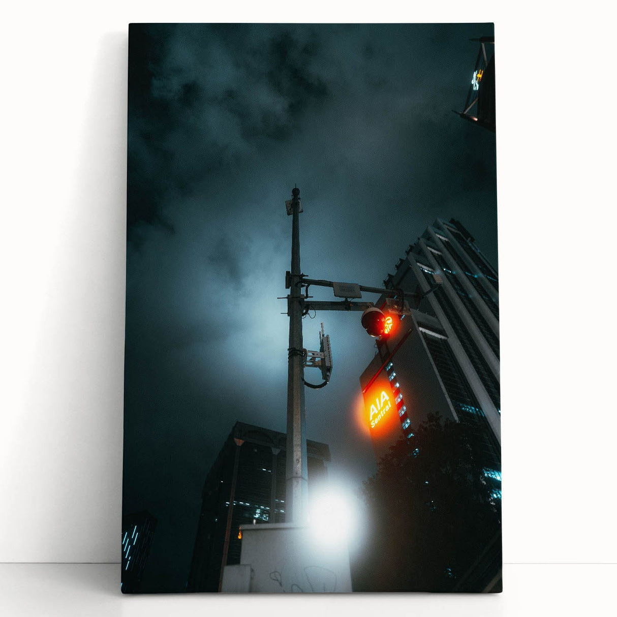 Cityscape photography prints – Futuristic city nightscape art