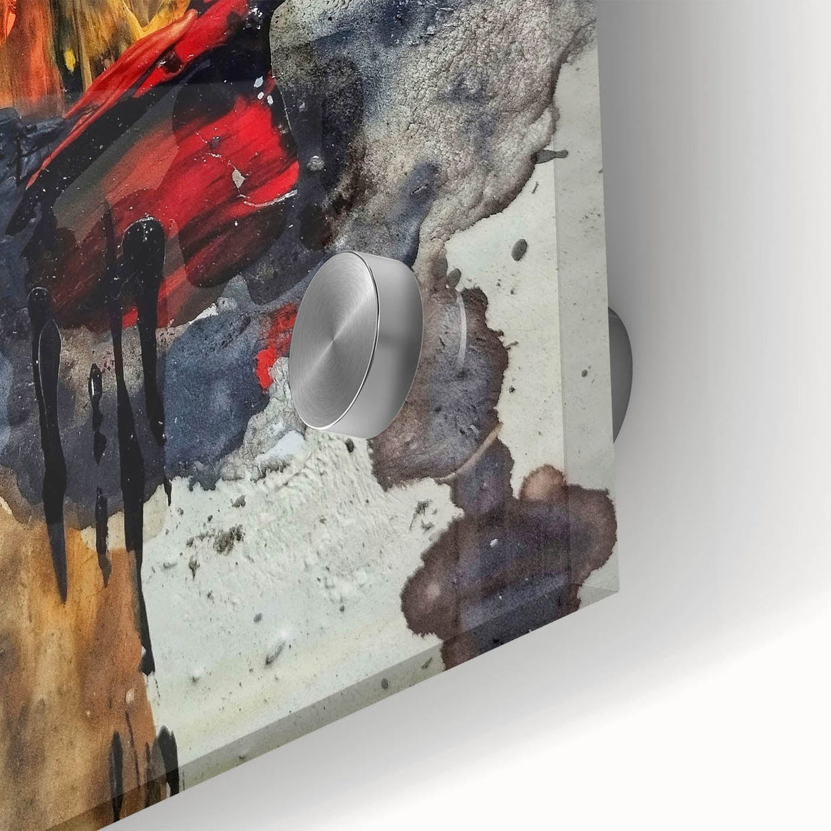 Large Abstract Wall Art – Bold Earthy & Fiery Expressionist Painting