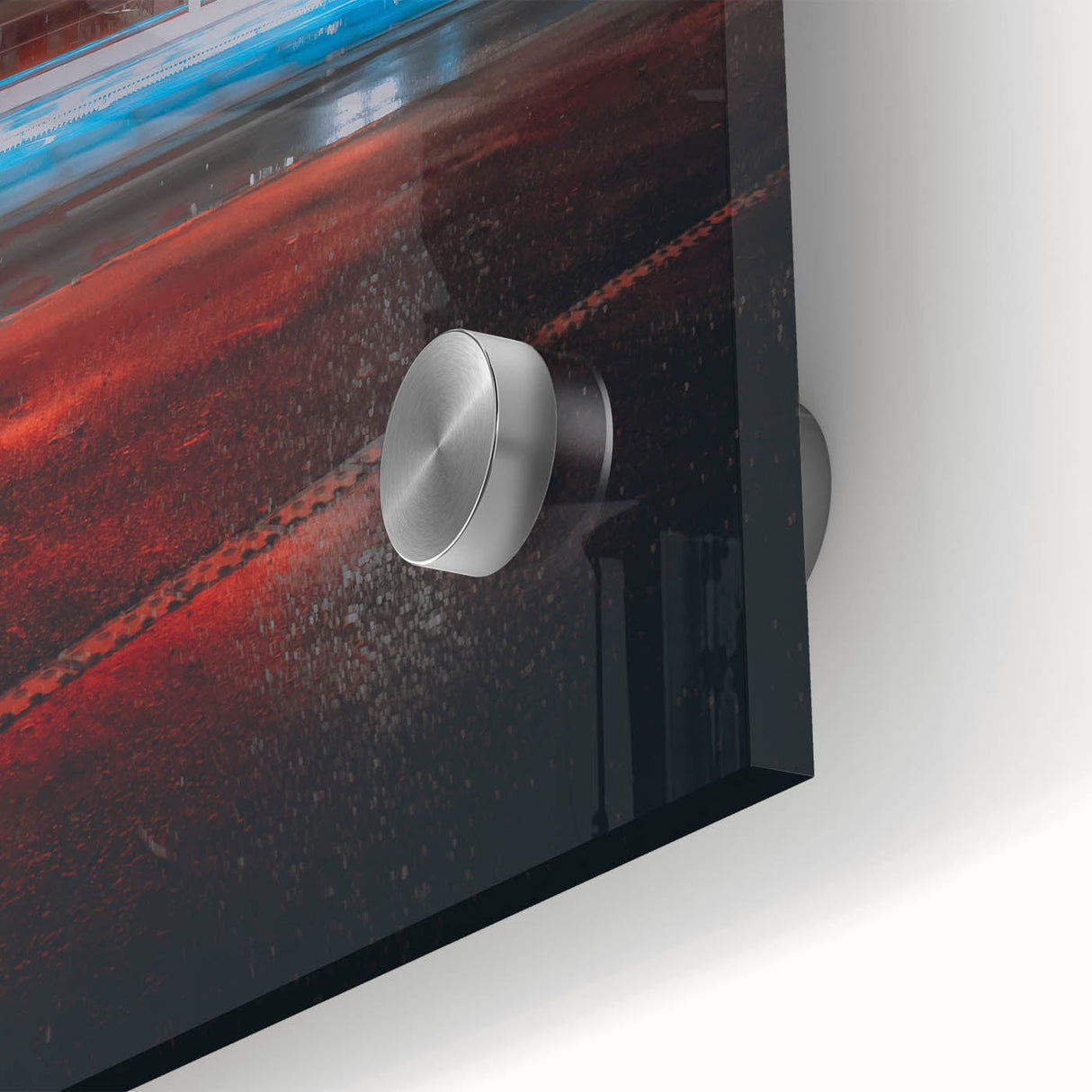 Contemporary city wall decor – Night traffic light trail art print