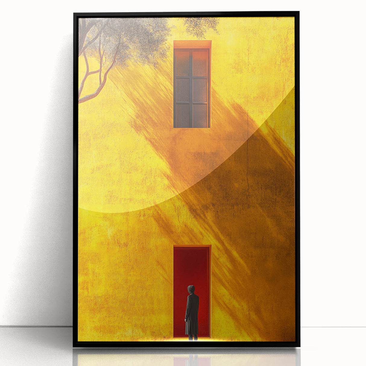 Contemporary Minimalist Landscape Decor – Vibrant Urban Wall Print