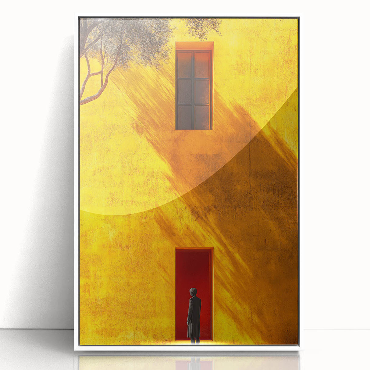 Contemporary Minimalist Landscape Decor – Vibrant Urban Wall Print