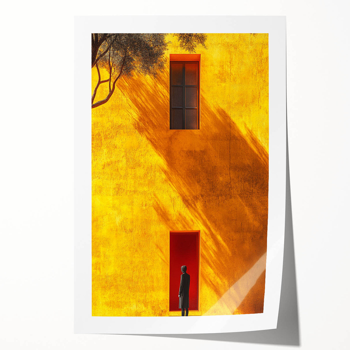 Contemporary Minimalist Landscape Decor – Vibrant Urban Wall Print