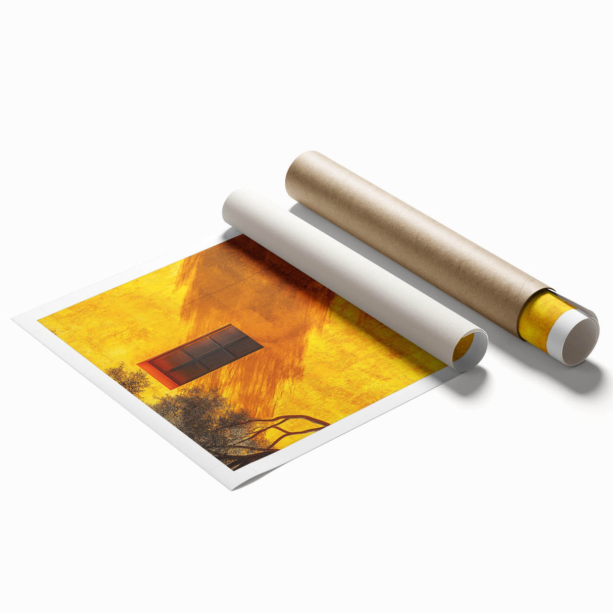 Contemporary Minimalist Landscape Decor – Vibrant Urban Wall Print