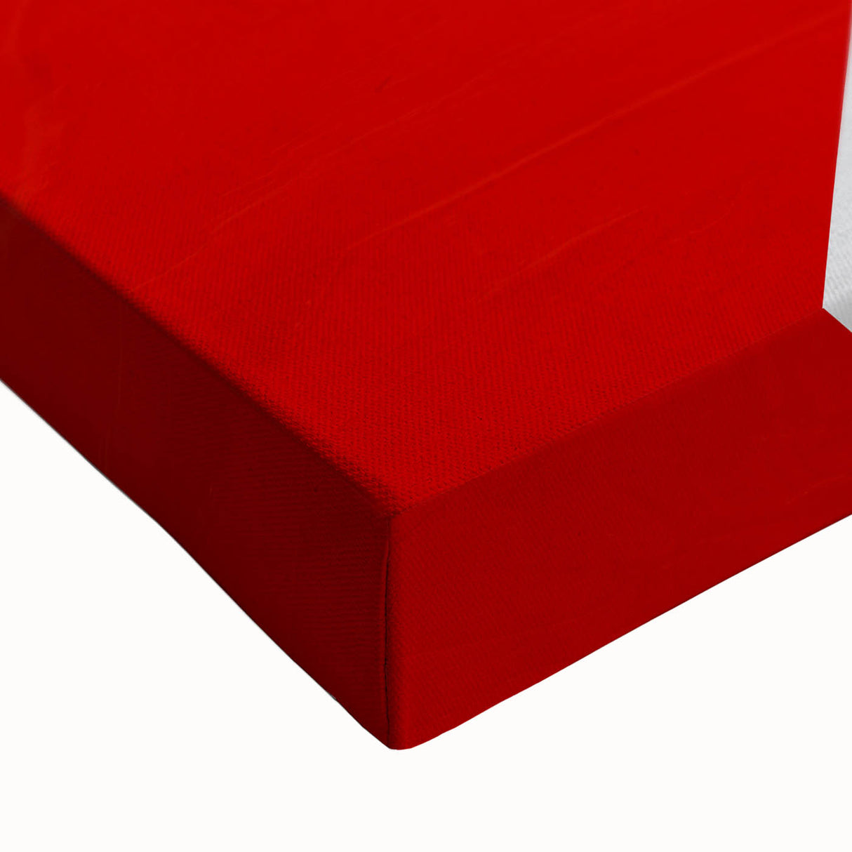 Bold Geometric Abstract Wall Art - Red, Black, and White Print