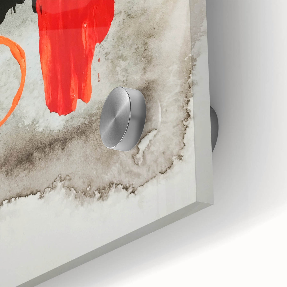 Bold Geometry – Earthen Harmony Modern Abstract Art in Red & Black