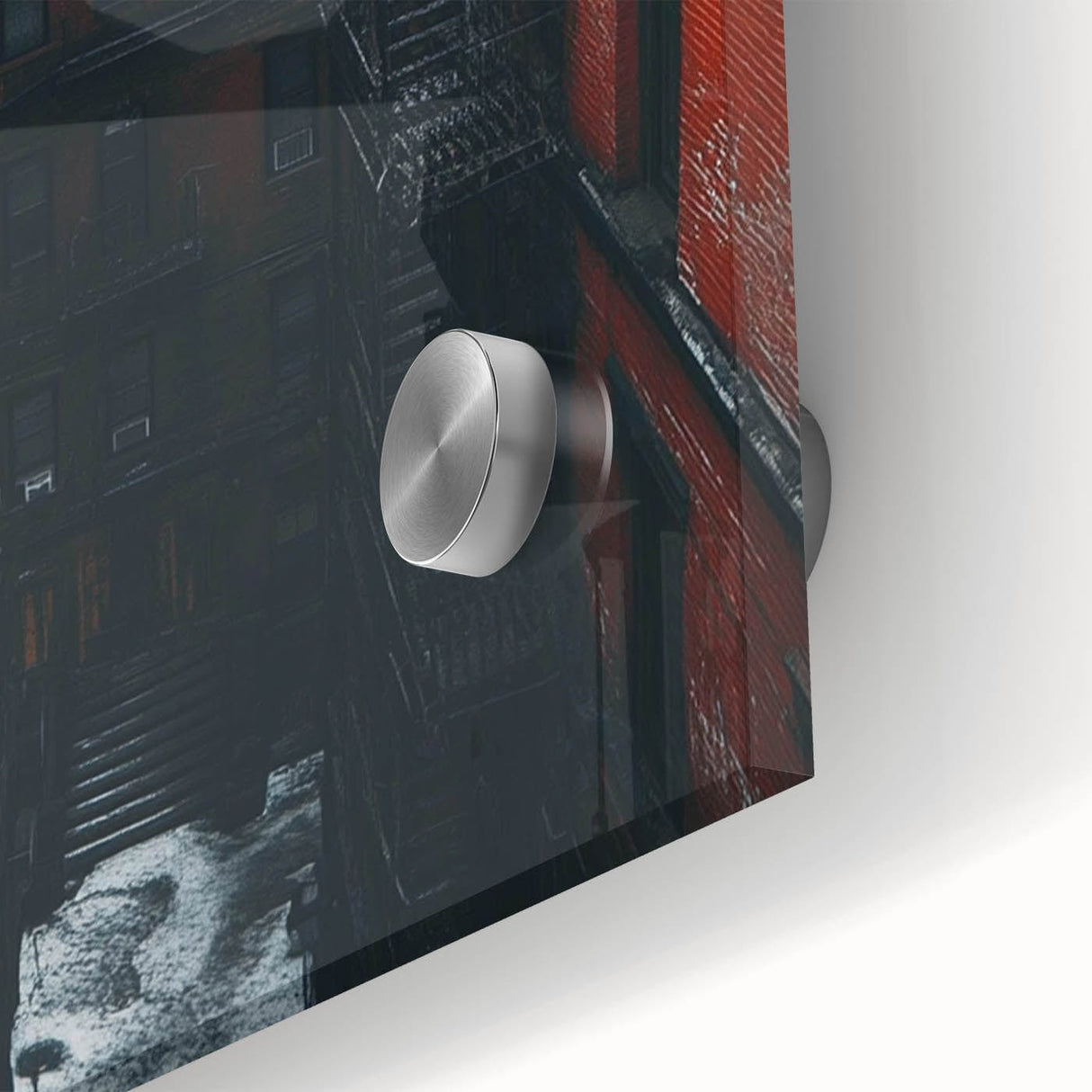 Cityscape Photography Prints – Red Brick Urban Courtyard Wall Art