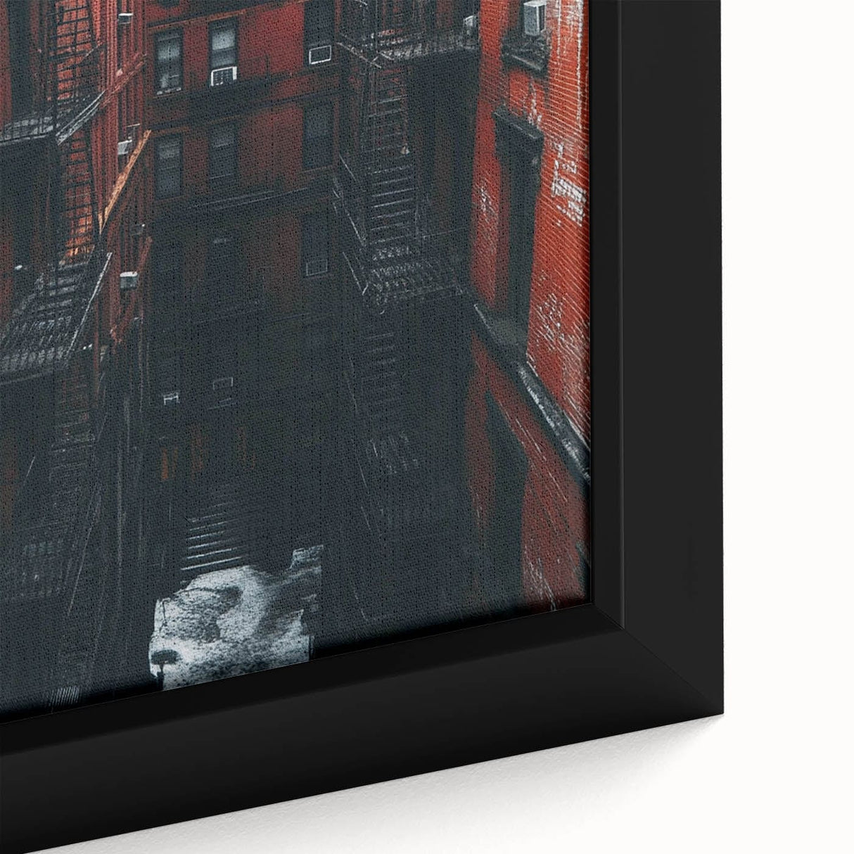 Cityscape Photography Prints – Red Brick Urban Courtyard Wall Art