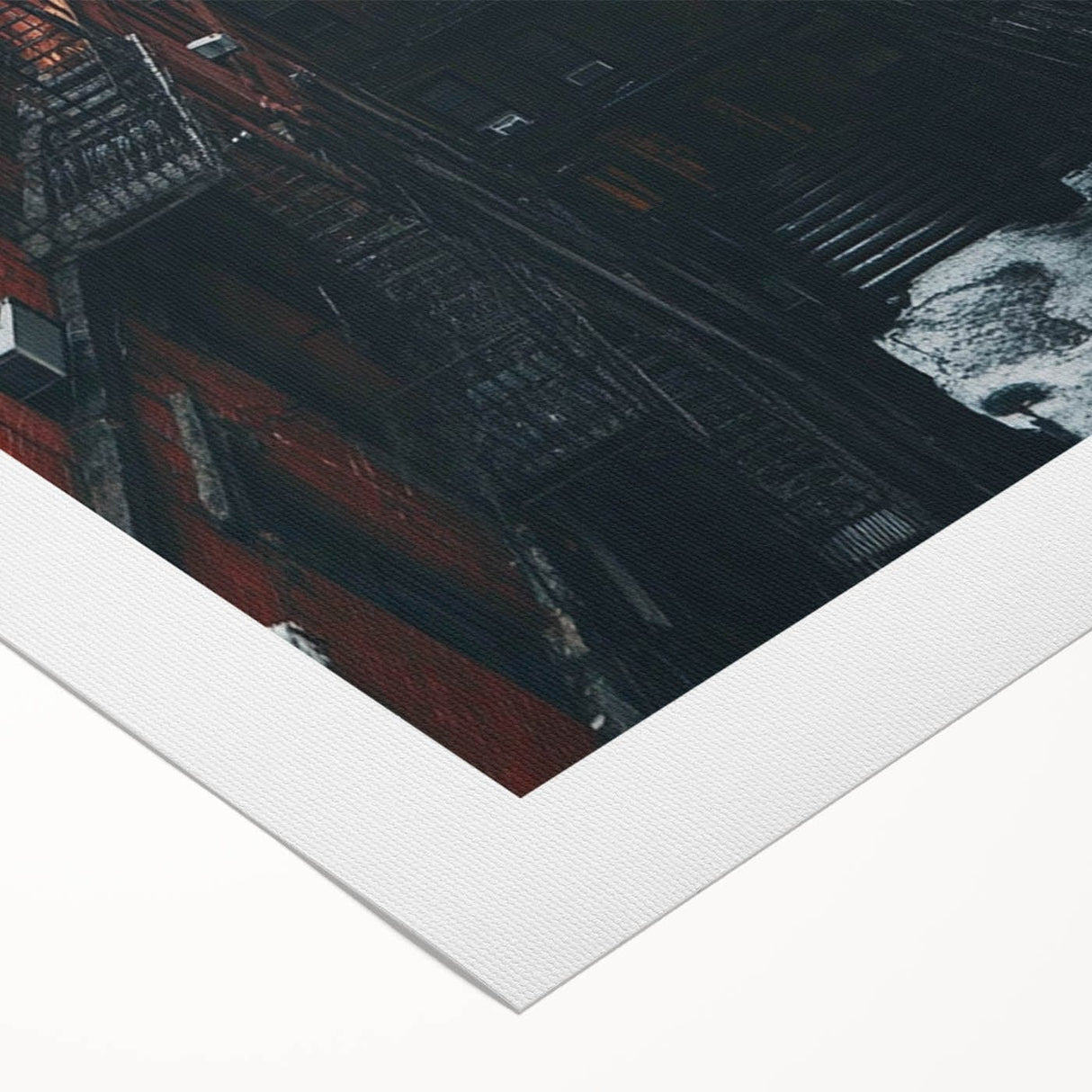 Cityscape Photography Prints – Red Brick Urban Courtyard Wall Art