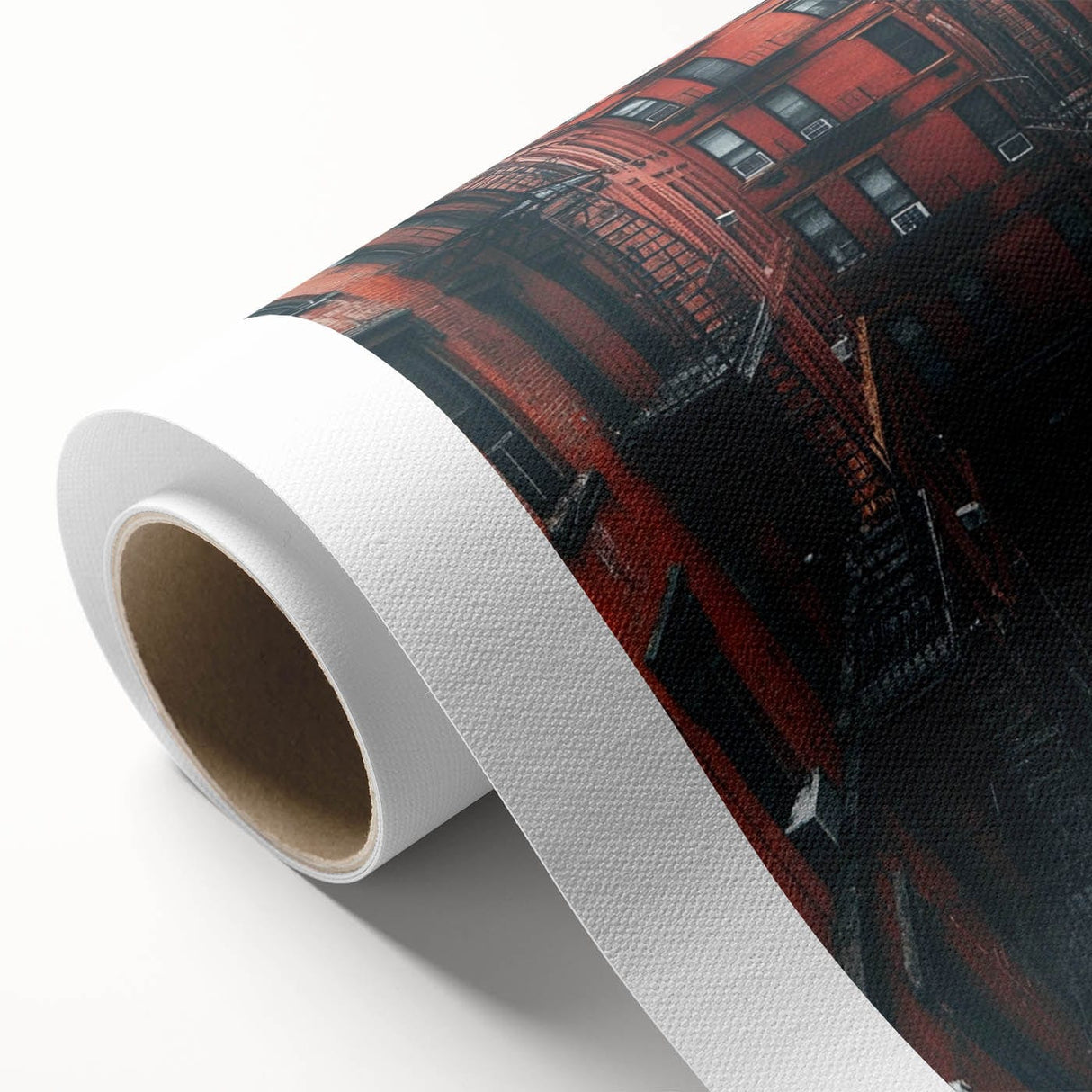 Cityscape Photography Prints – Red Brick Urban Courtyard Wall Art