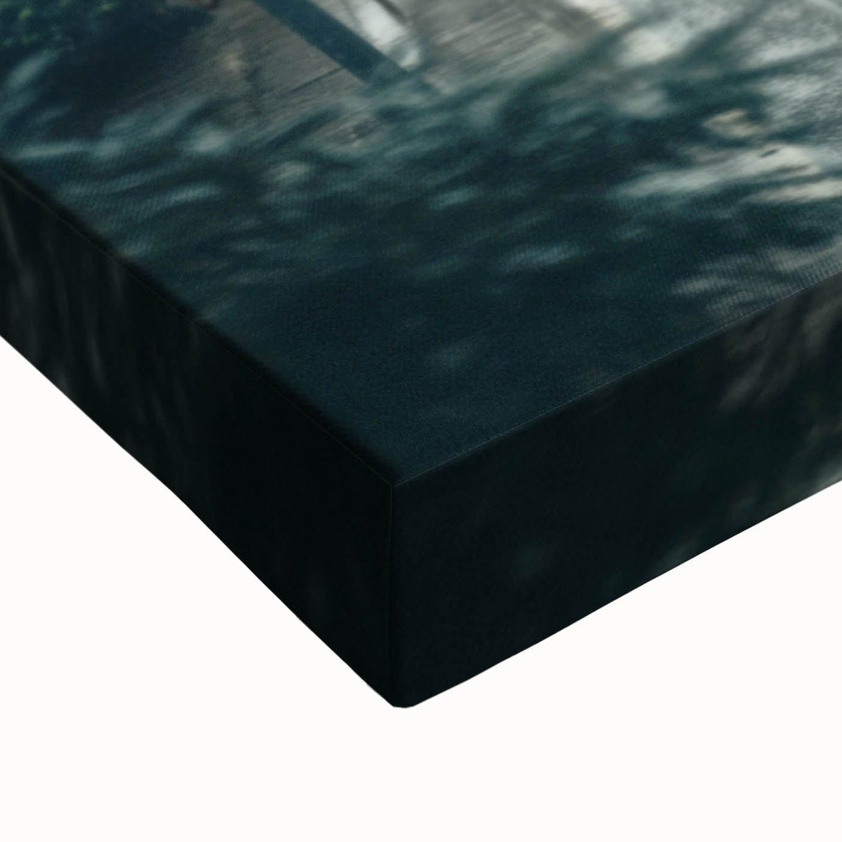 Modern Urban Landscape Art – Rainy Tram Through City Towers