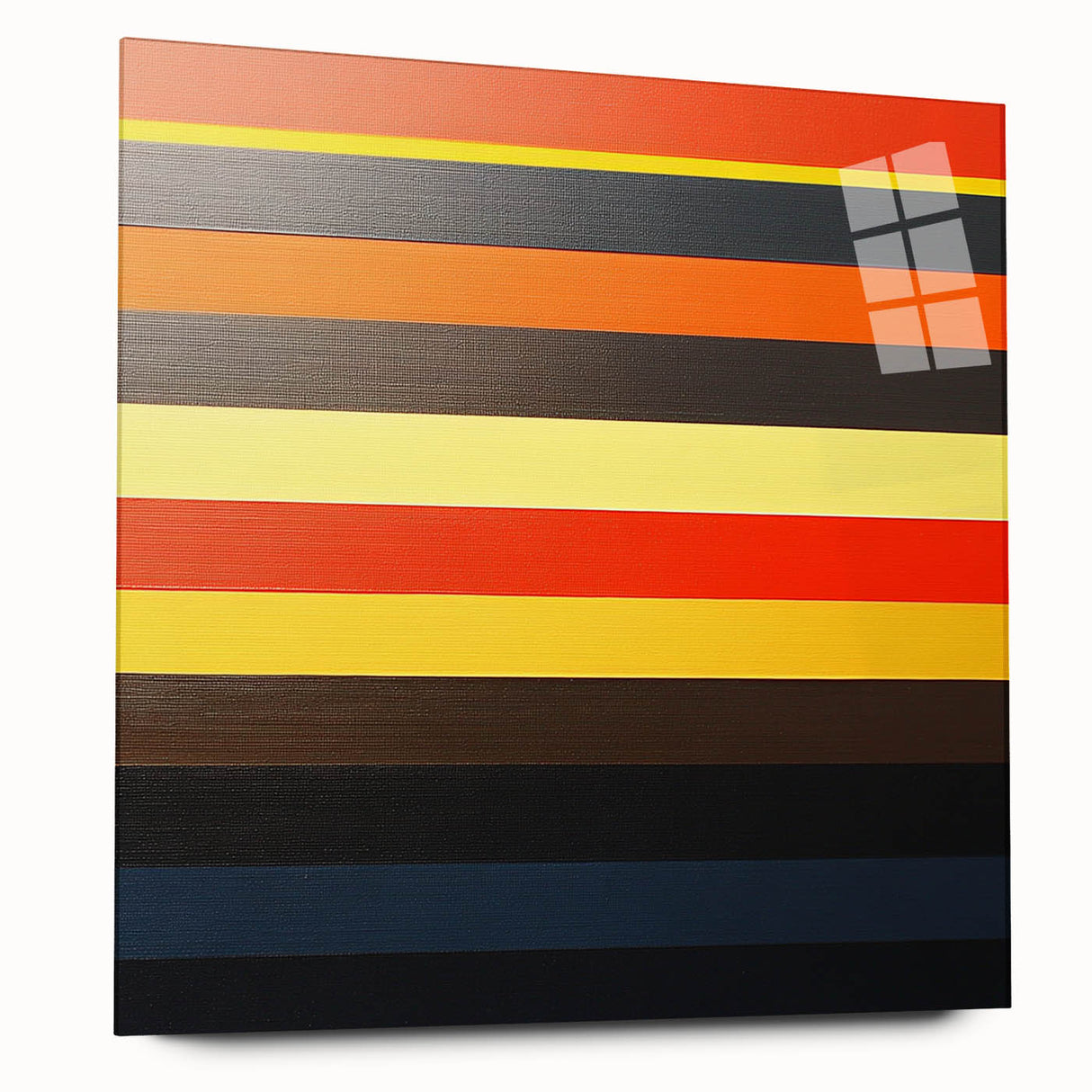 Striped Abstract Geometric Wall Art – Bold Modern Colorful Print