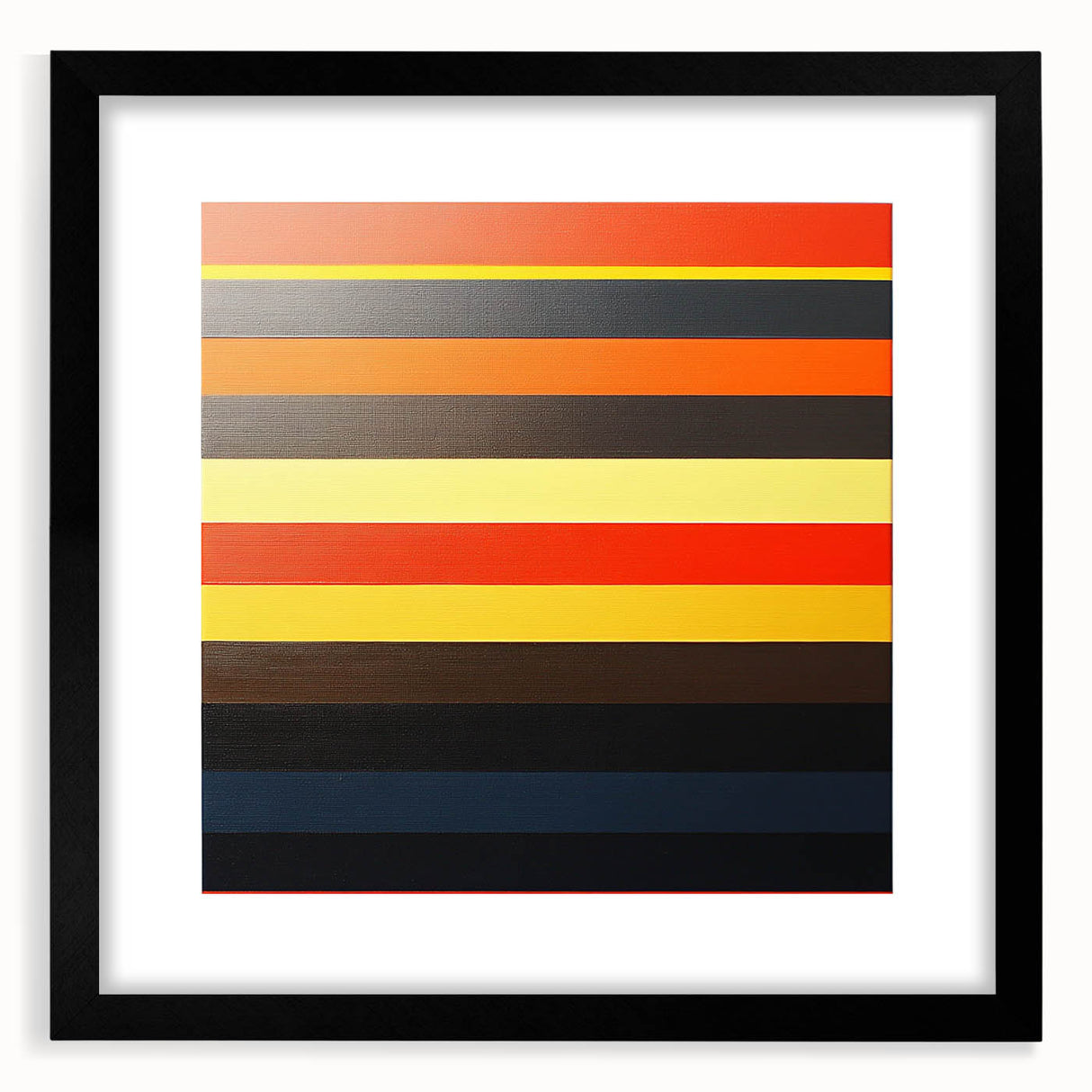 Striped Abstract Geometric Wall Art – Bold Modern Colorful Print
