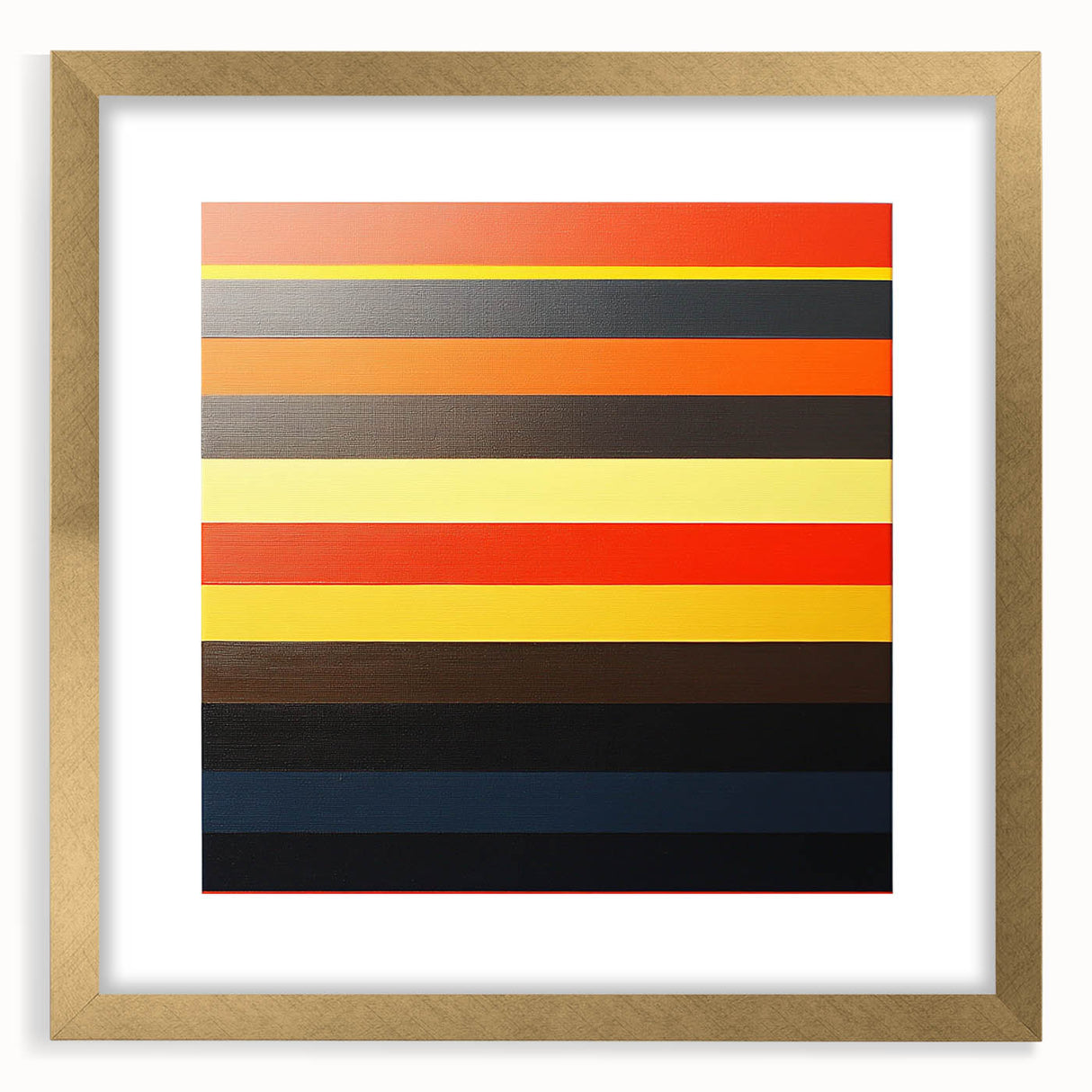 Striped Abstract Geometric Wall Art – Bold Modern Colorful Print