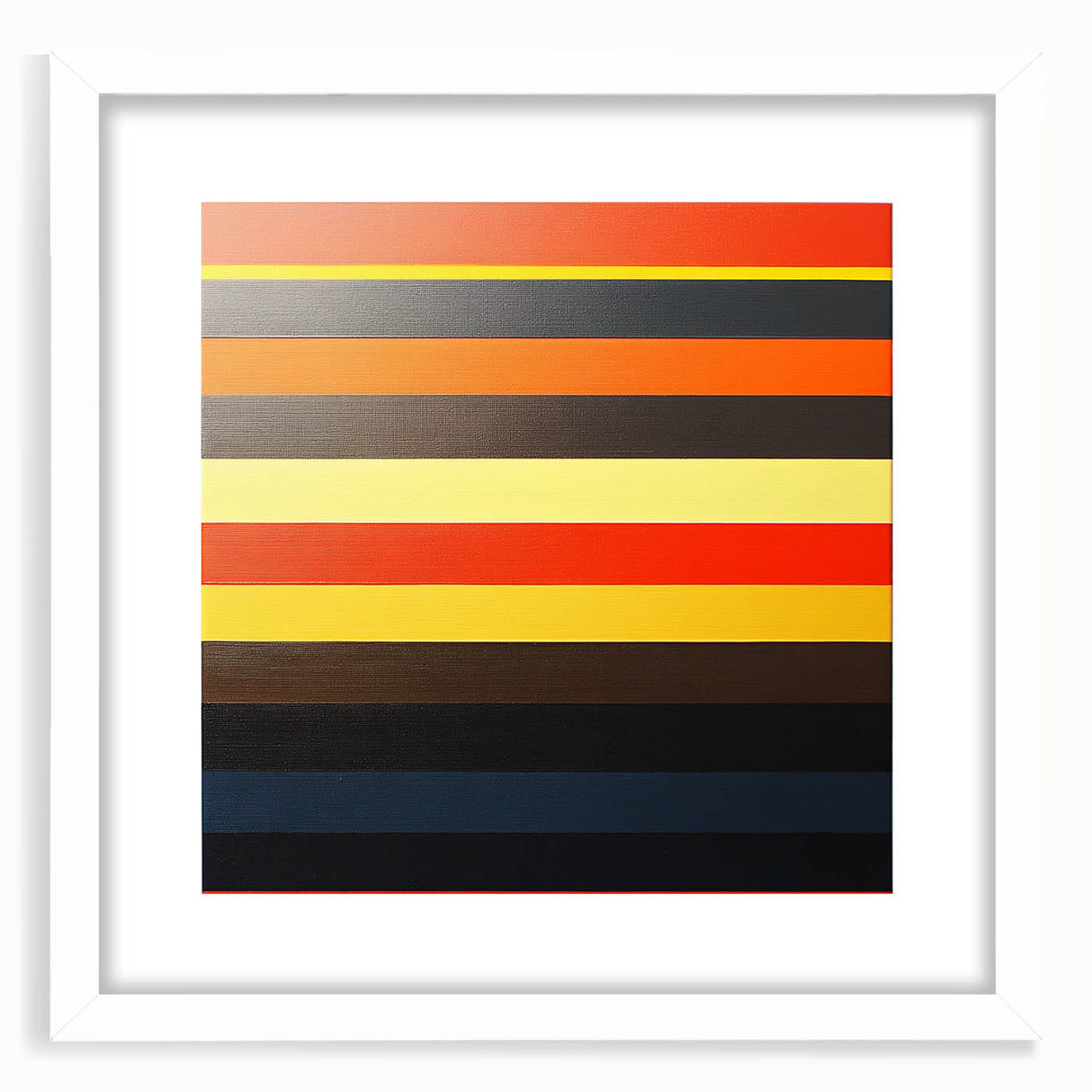 Striped Abstract Geometric Wall Art – Bold Modern Colorful Print