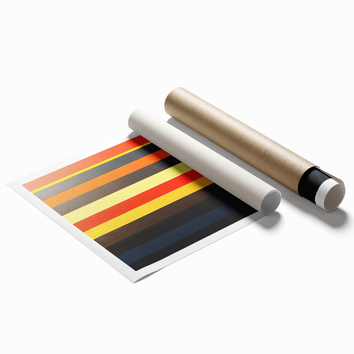 Striped Abstract Geometric Wall Art – Bold Modern Colorful Print