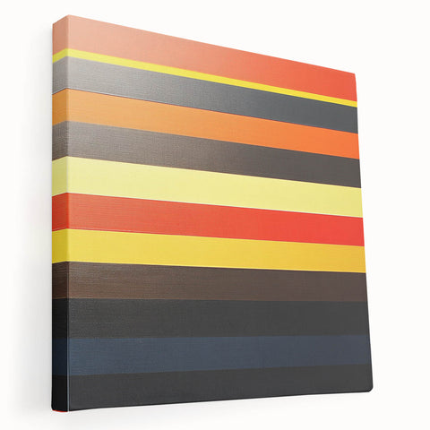 Striped Abstract Geometric Wall Art – Bold Modern Colorful Print