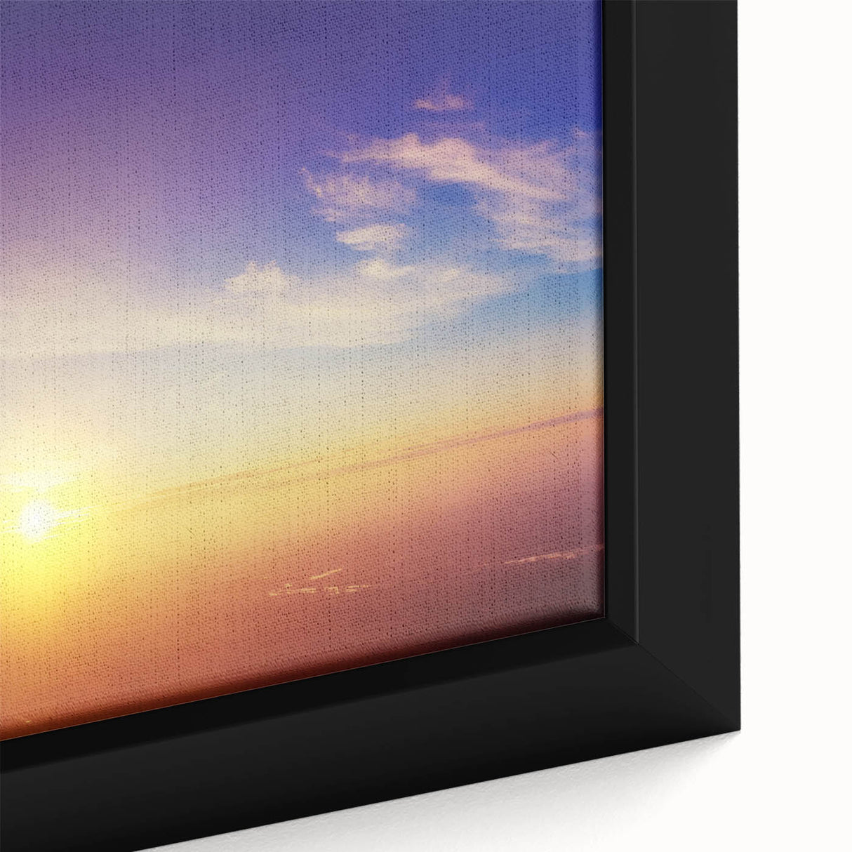 Serene Sunset Wall Art – Golden Horizon & Vibrant Sky
