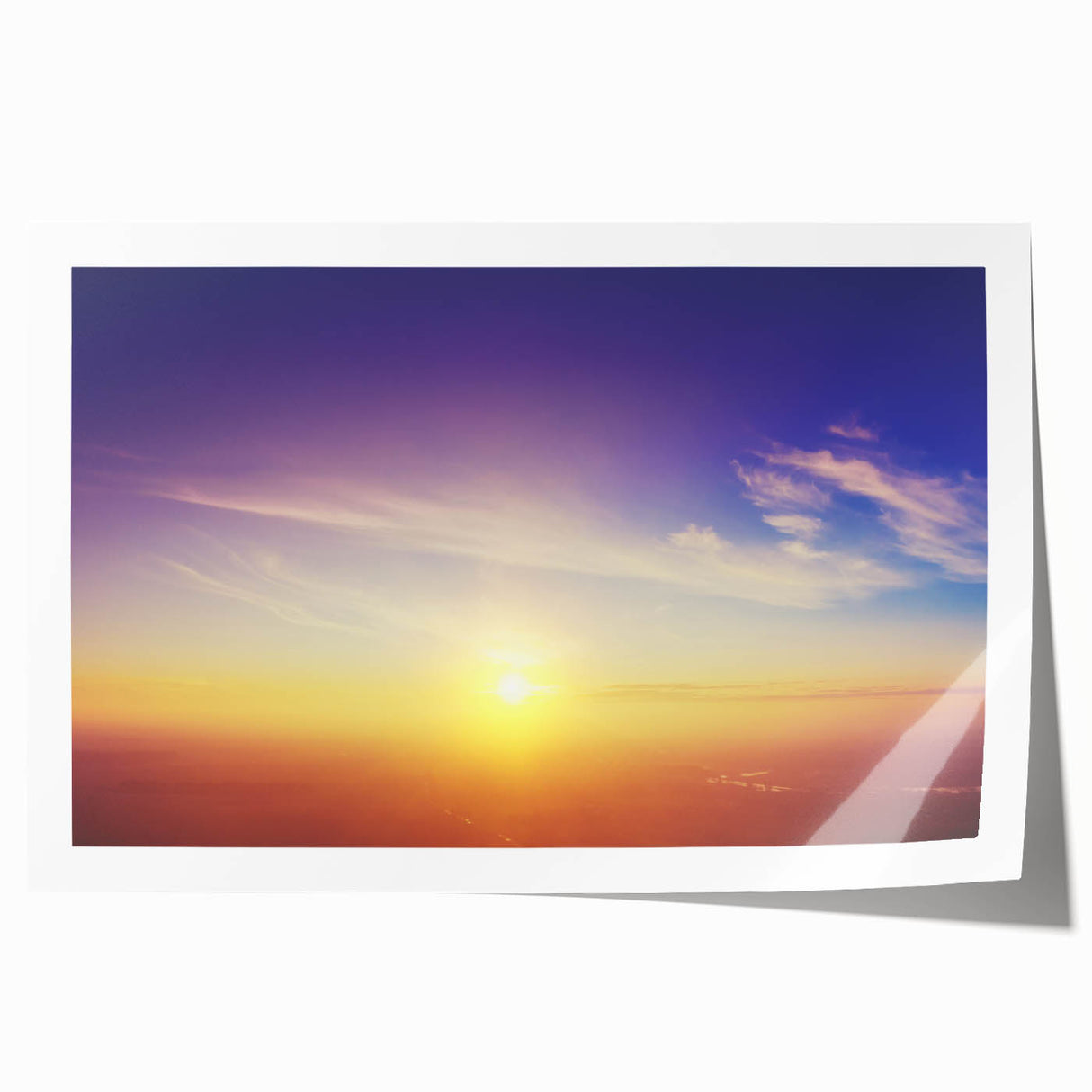 Serene Sunset Wall Art – Golden Horizon & Vibrant Sky