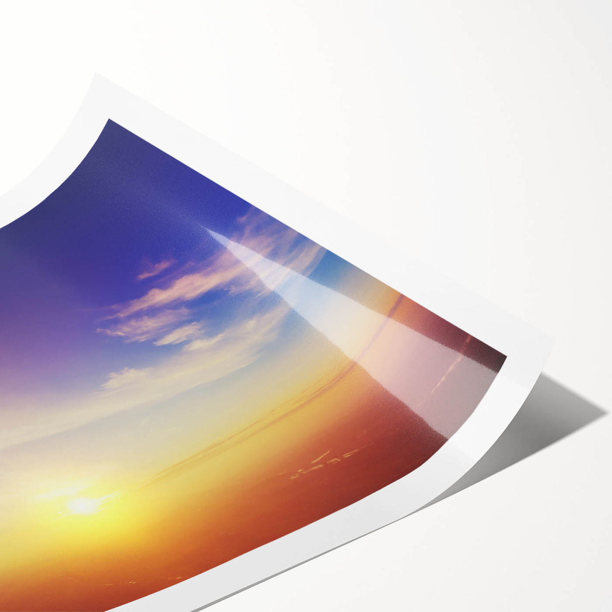 Serene Sunset Wall Art – Golden Horizon & Vibrant Sky