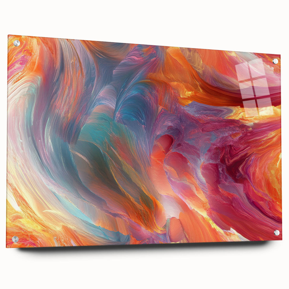 Colorful Abstract Wall Hangings – Swirling Expressionist Texture