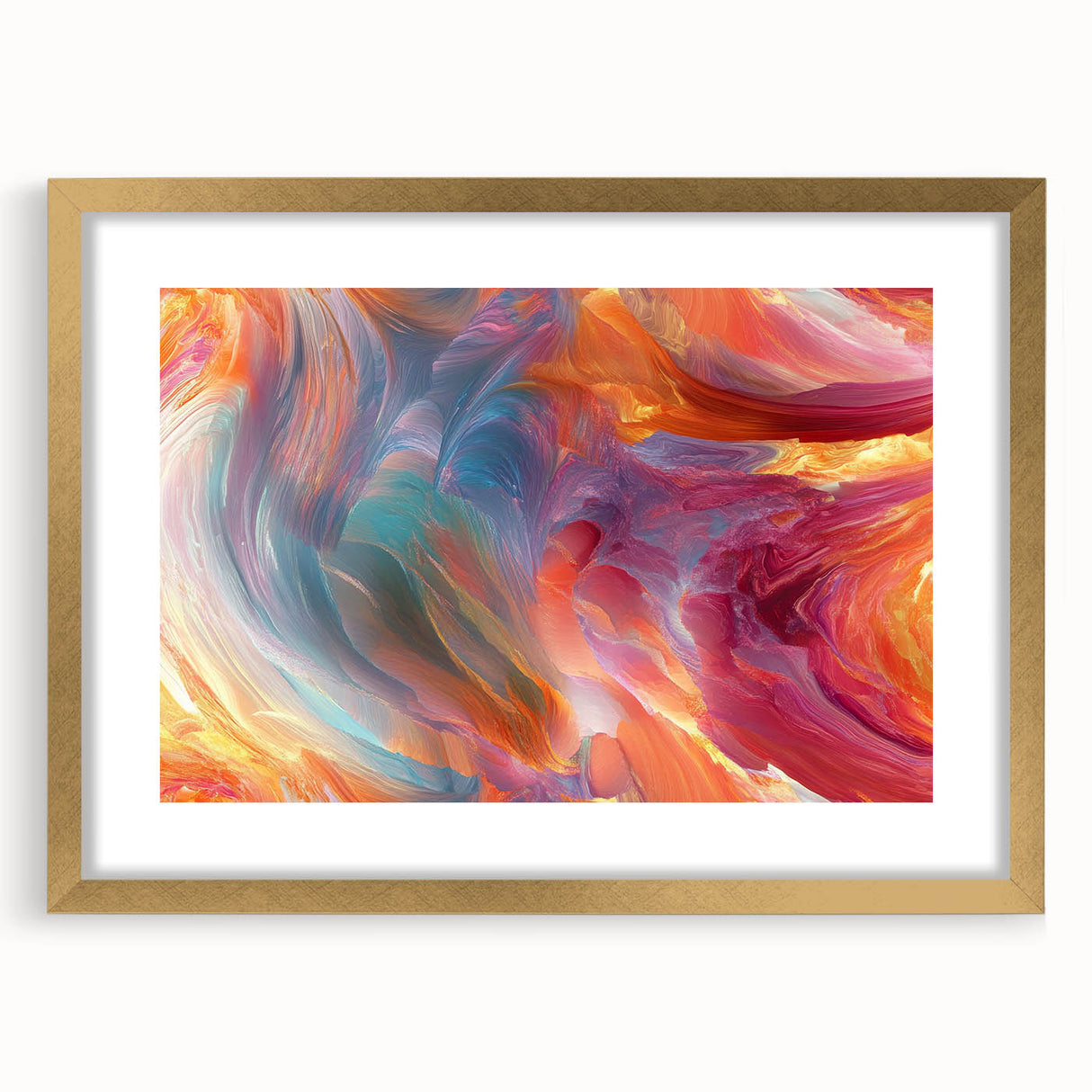 Colorful Abstract Wall Hangings – Swirling Expressionist Texture