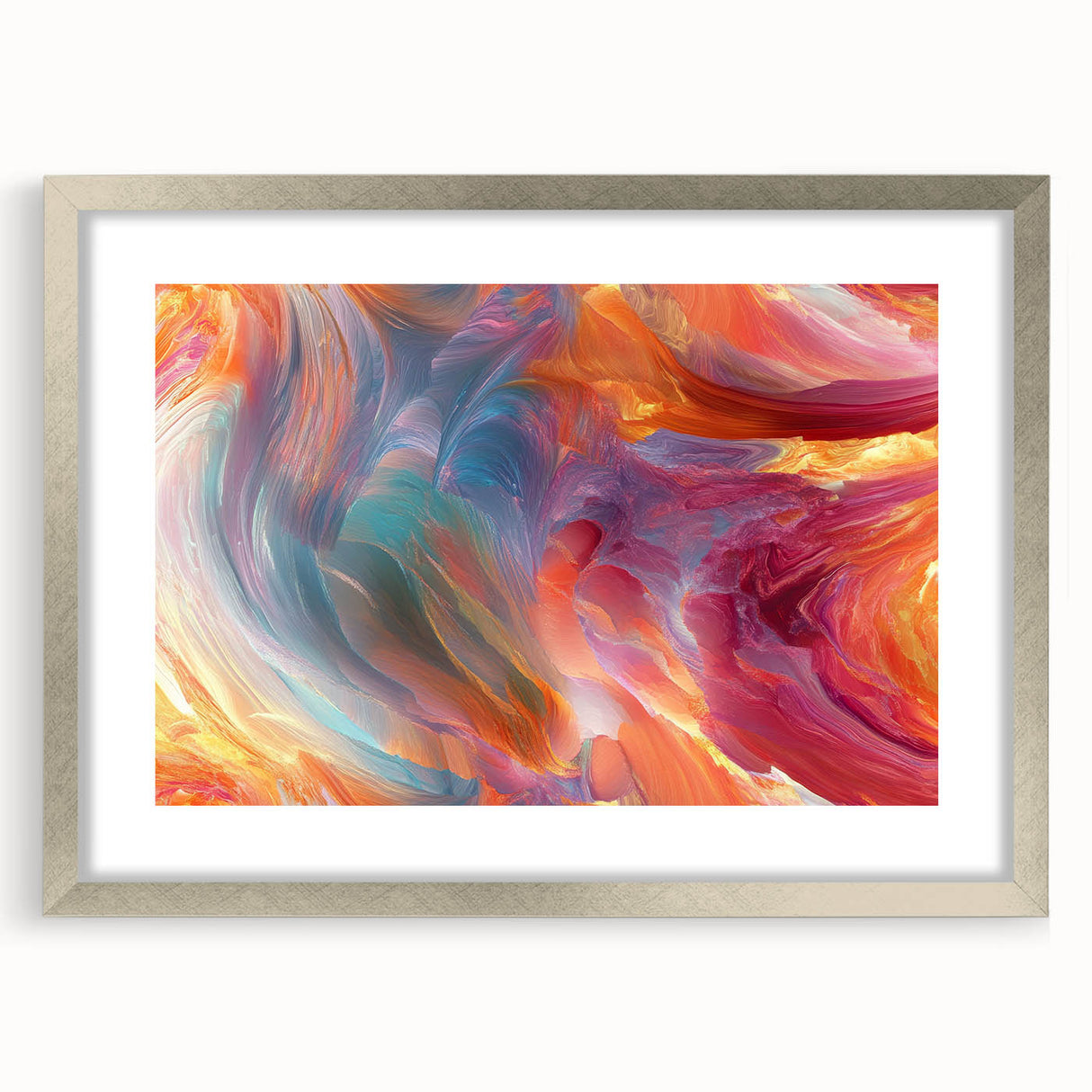 Colorful Abstract Wall Hangings – Swirling Expressionist Texture