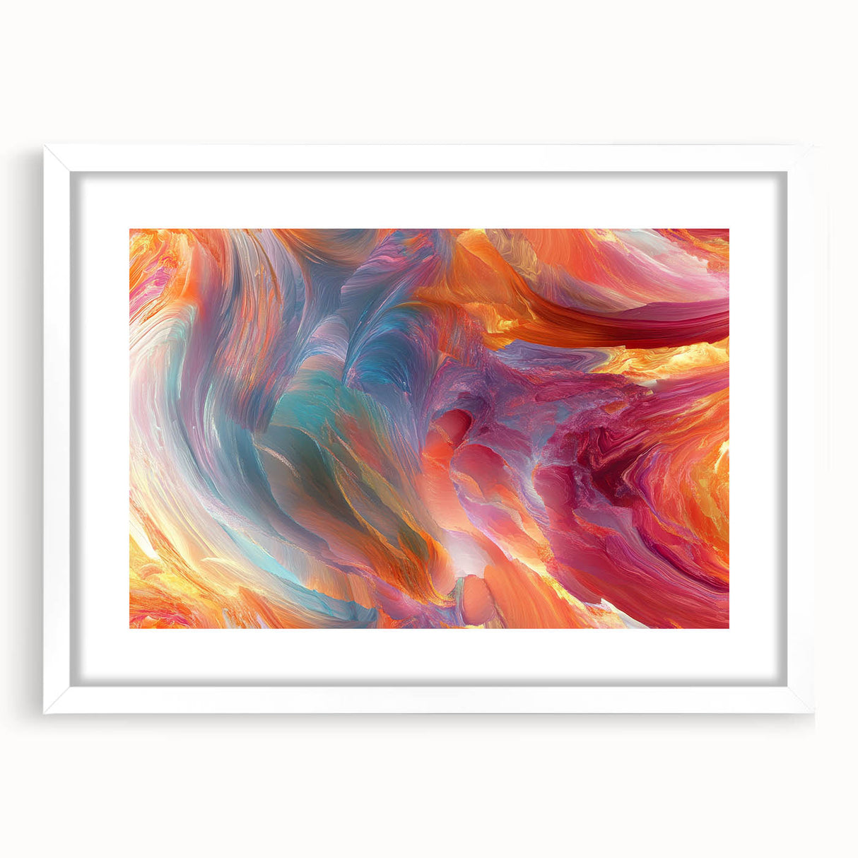Colorful Abstract Wall Hangings – Swirling Expressionist Texture