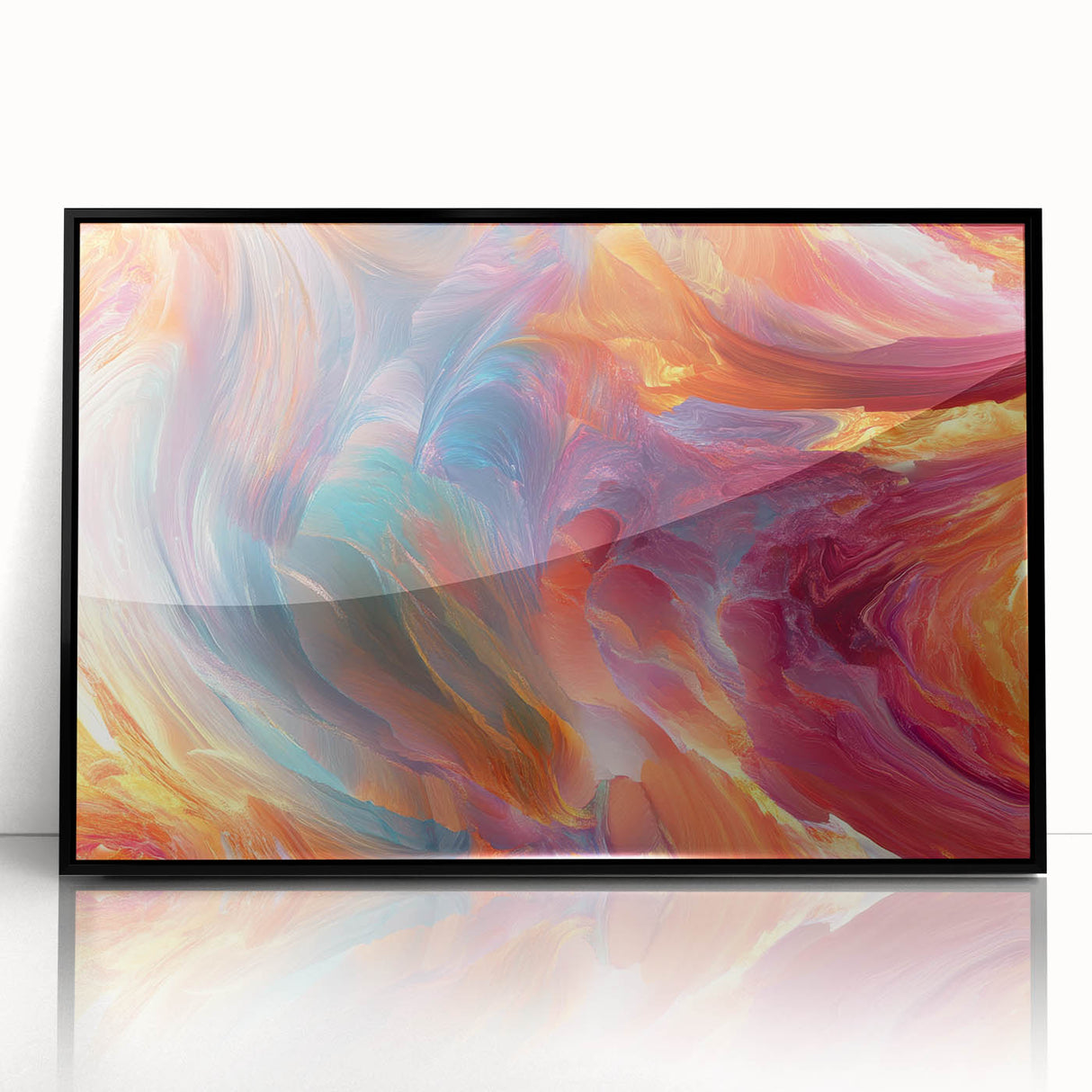 Colorful Abstract Wall Hangings – Swirling Expressionist Texture