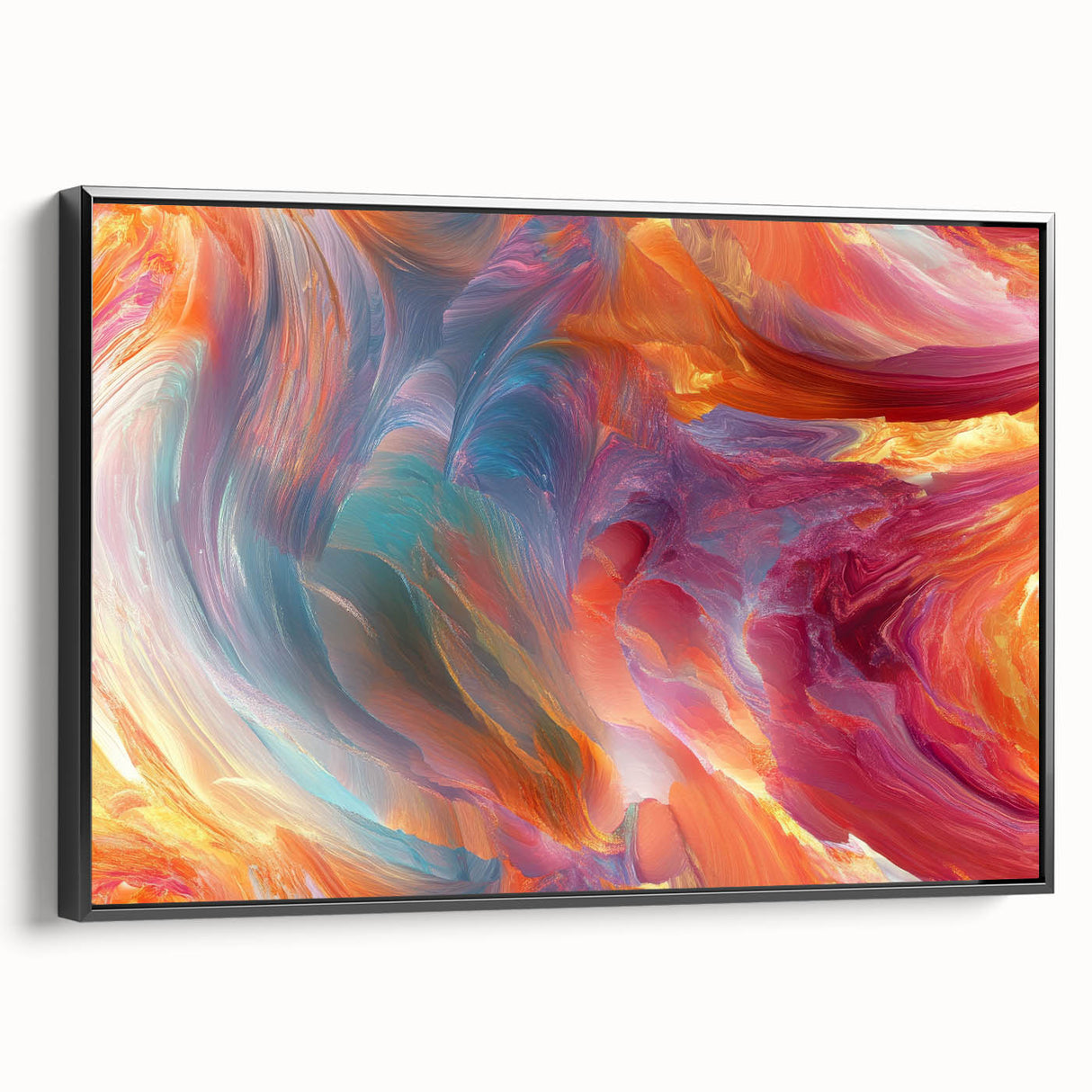 Colorful Abstract Wall Hangings – Swirling Expressionist Texture