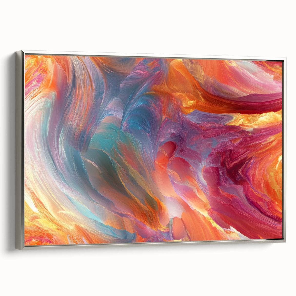 Colorful Abstract Wall Hangings – Swirling Expressionist Texture
