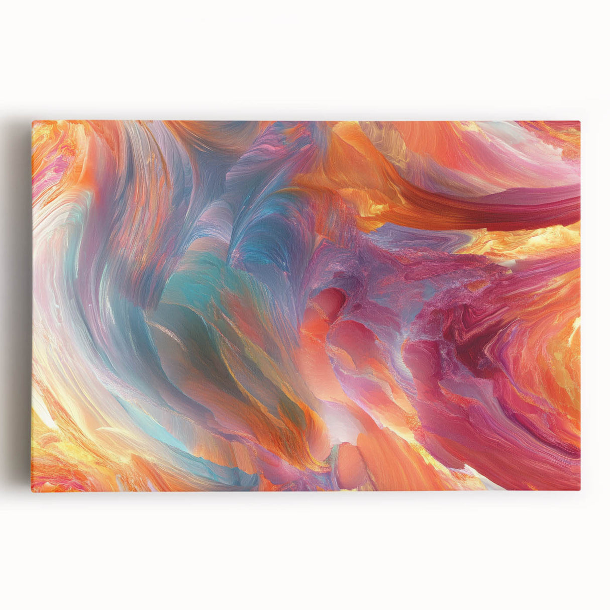 Colorful Abstract Wall Hangings – Swirling Expressionist Texture