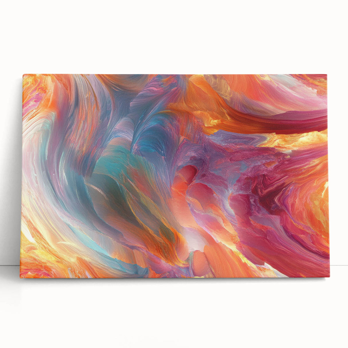 Colorful Abstract Wall Hangings – Swirling Expressionist Texture