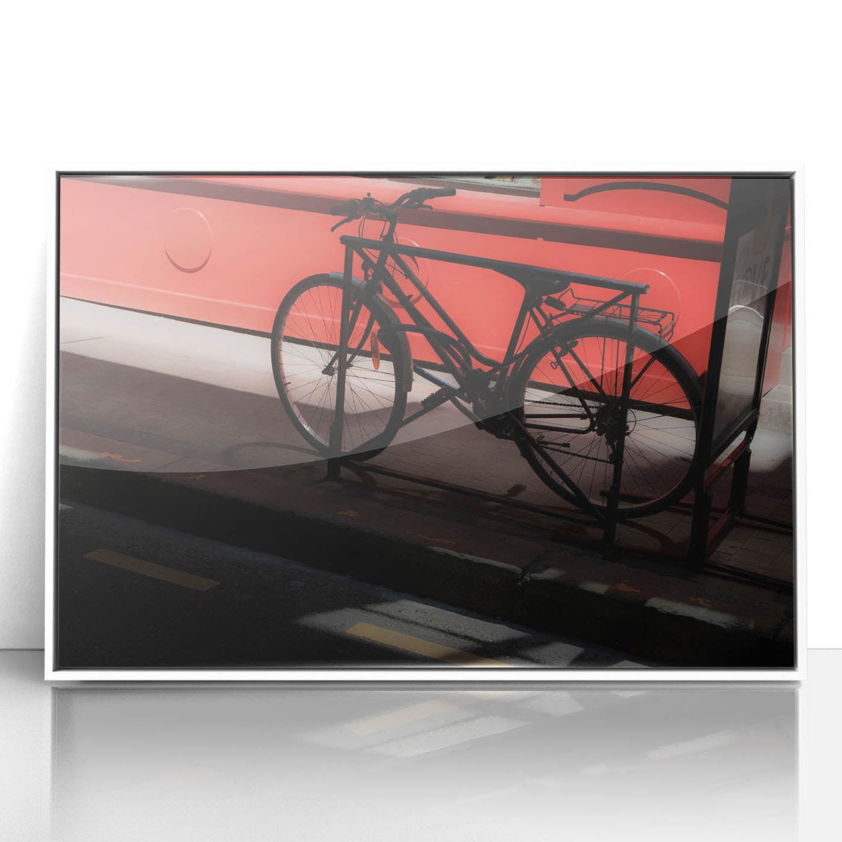 Bicycle in Shadows - Fine Art Photography Metal Prints