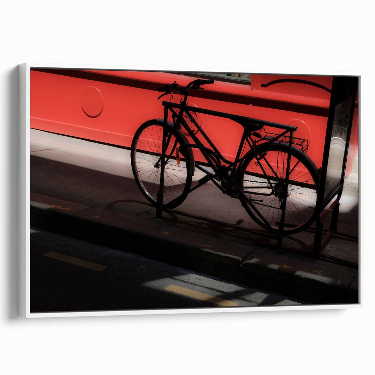 Bicycle in Shadows - Fine Art Photography Metal Prints