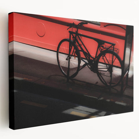 Bicycle in Shadows - Fine Art Photography Metal Prints