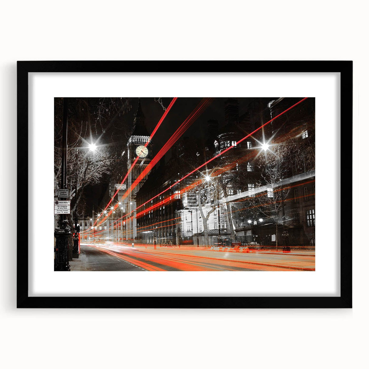 Cityscape Photography Print – Vibrant London Night Skyline Art