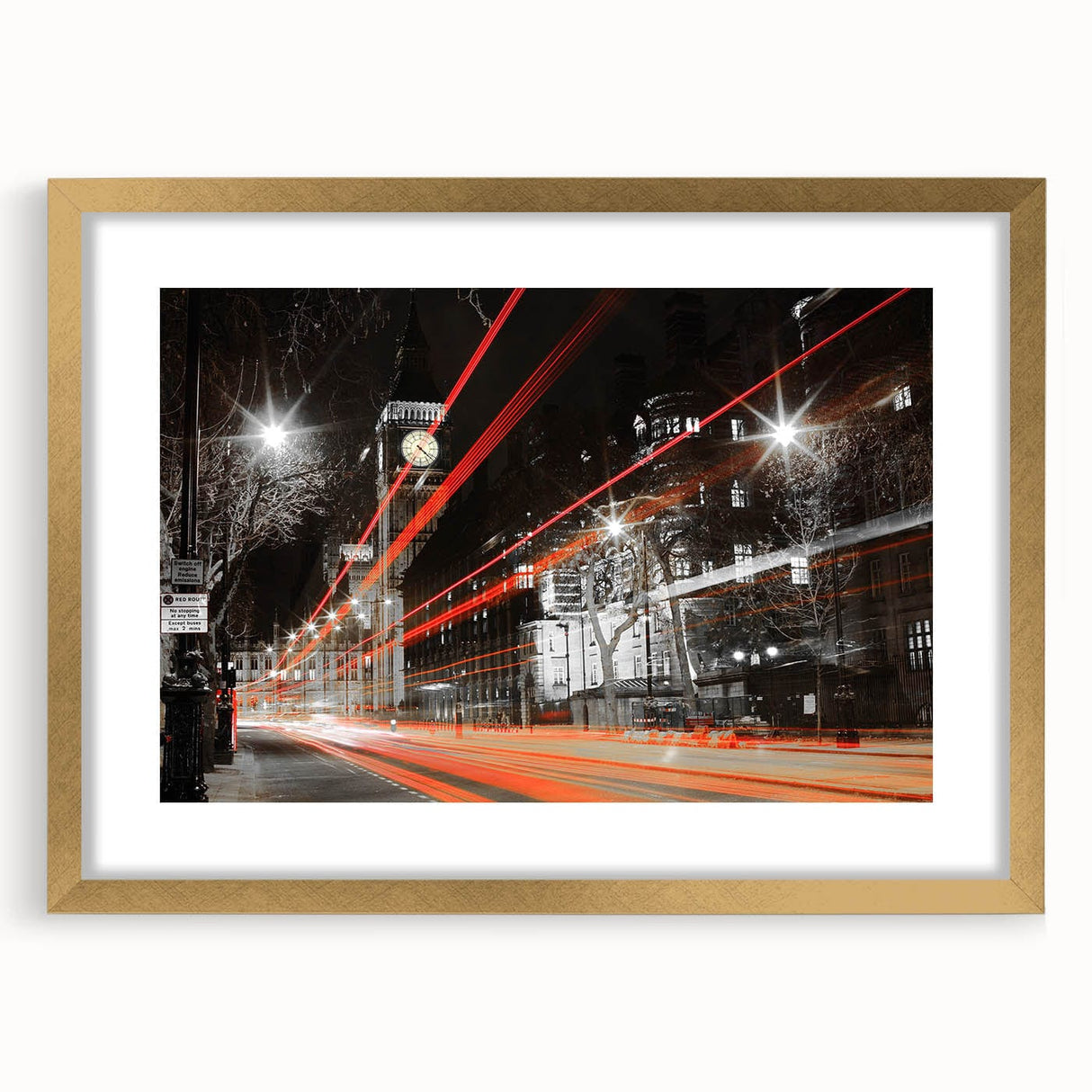 Cityscape Photography Print – Vibrant London Night Skyline Art