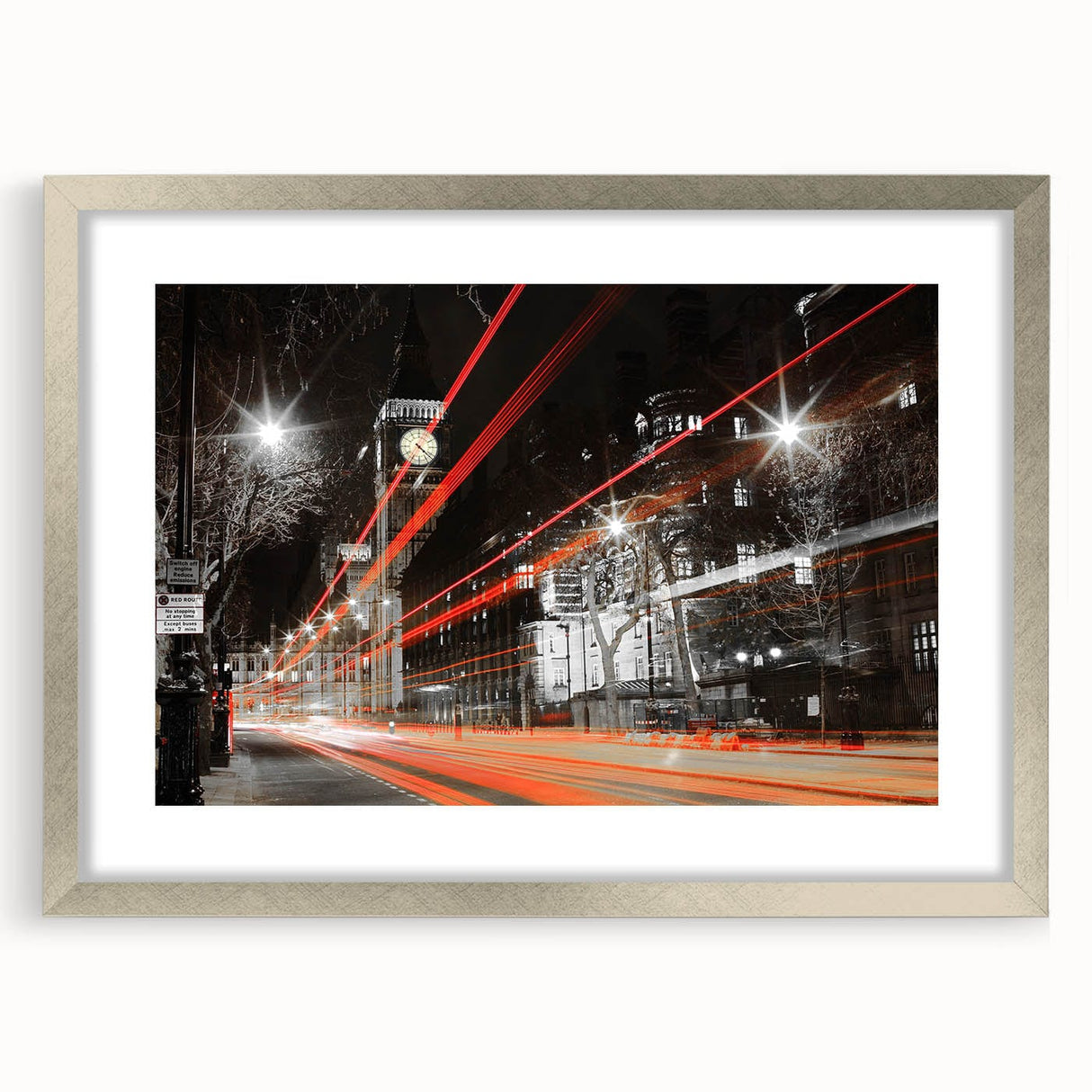 Cityscape Photography Print – Vibrant London Night Skyline Art