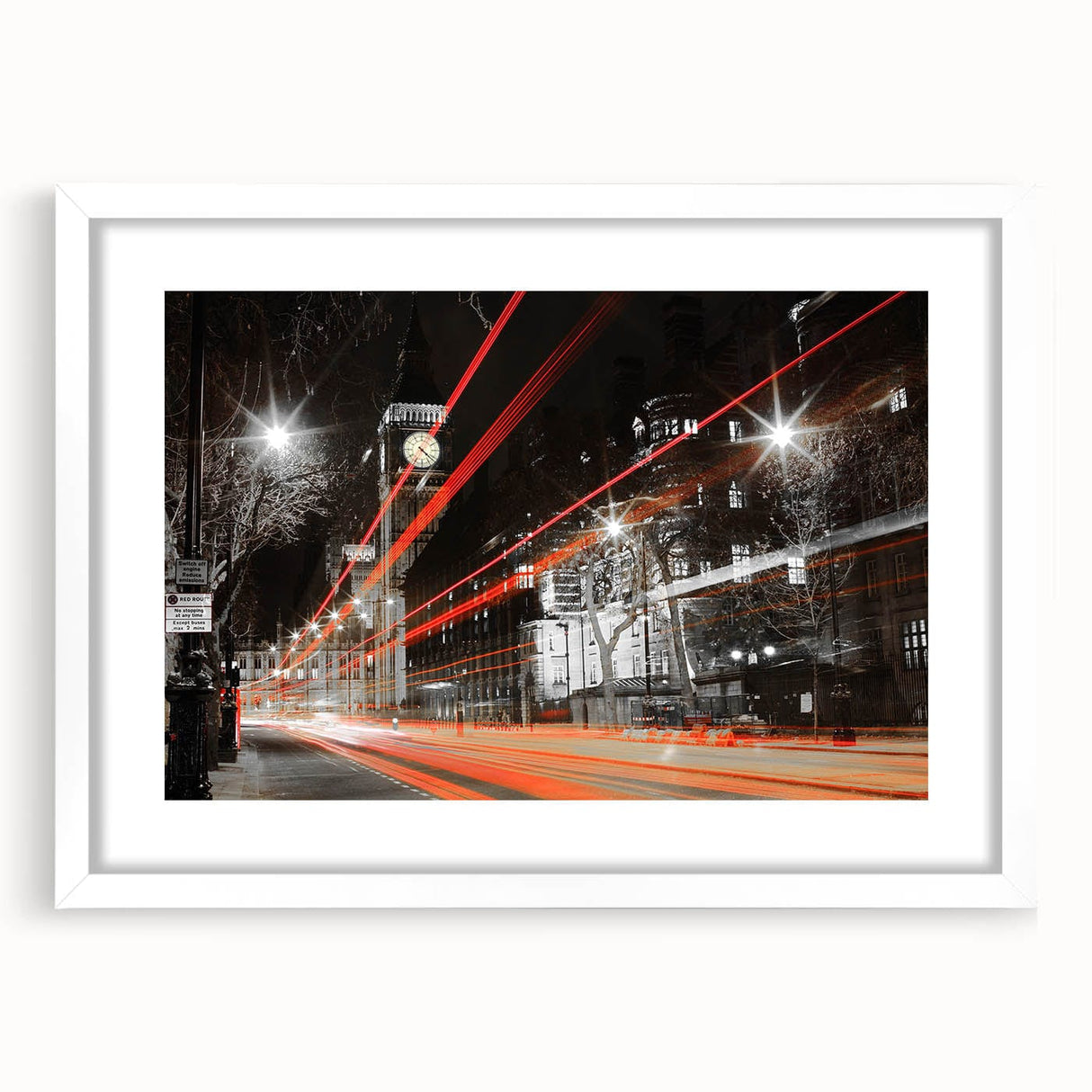 Cityscape Photography Print – Vibrant London Night Skyline Art