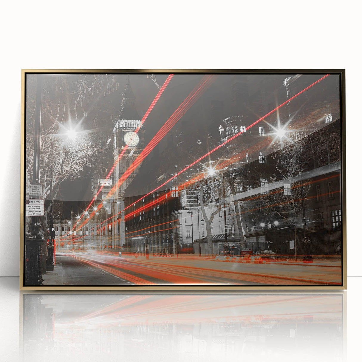 Cityscape Photography Print – Vibrant London Night Skyline Art