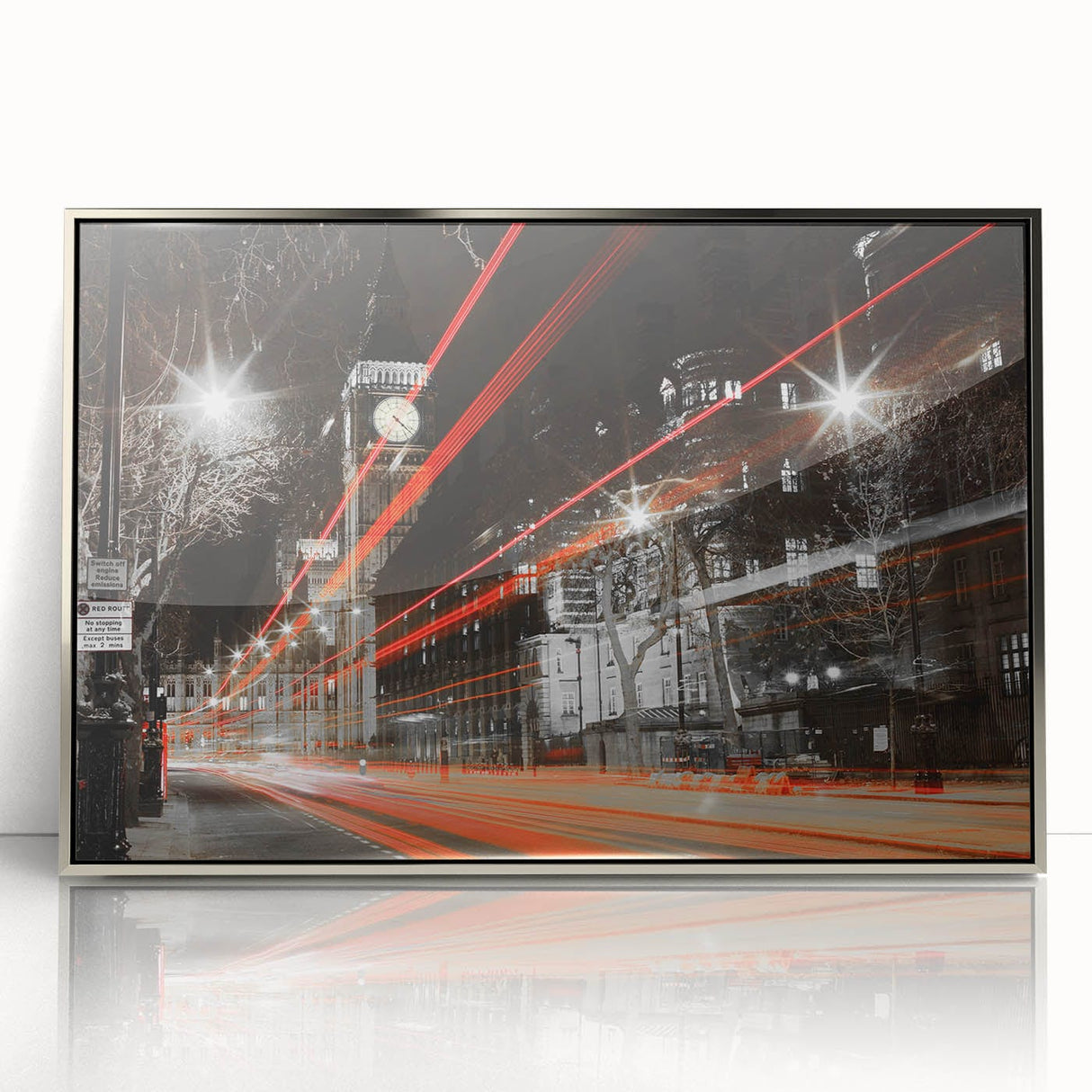 Cityscape Photography Print – Vibrant London Night Skyline Art